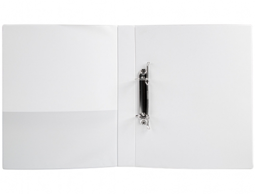 Carpeta canguro 2 anillas mixtas 25mm Liderpapel A4 plastico blanca 31322 , blanco, imagen 5 mini
