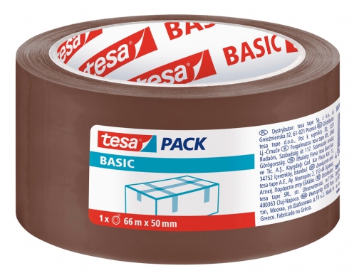 Precinto, cinta adhesiva para embalar Tesa Basic 50 mm x 66 mts 58571, imagen 2 mini
