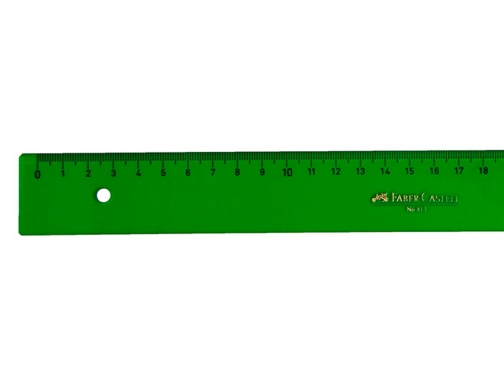 Regla faber-castell 40 cm plastico verde Faber-Castell 814, imagen 2 mini