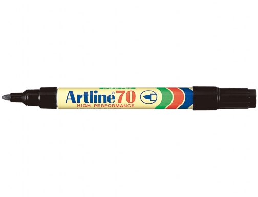 Rotulador Artline marcador permanente EK-70 N egro punta redonda 1.5 mm papel , negro, imagen 2 mini