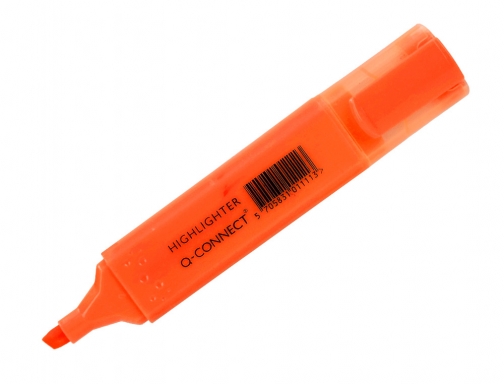 Rotulador Q-connect fluorescente naranja punta biselada KF01115, imagen 2 mini