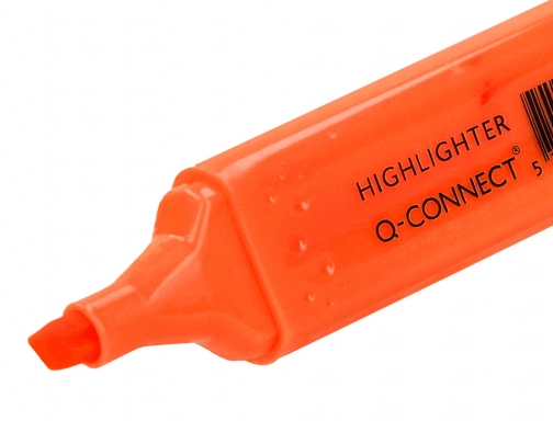 Rotulador Q-connect fluorescente naranja punta biselada KF01115, imagen 4 mini
