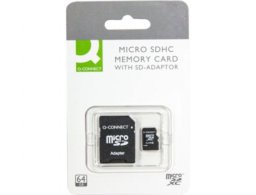 Memoria sd micro Q-connect flash 64 gb clase 10 con adaptador KF16128, imagen 2 mini