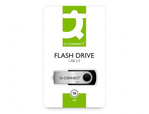 Memoria usb flash 16 Gb, 16 Gigas, Pincho, Pendrive 2.0 Q-Connect, imagen 2 mini