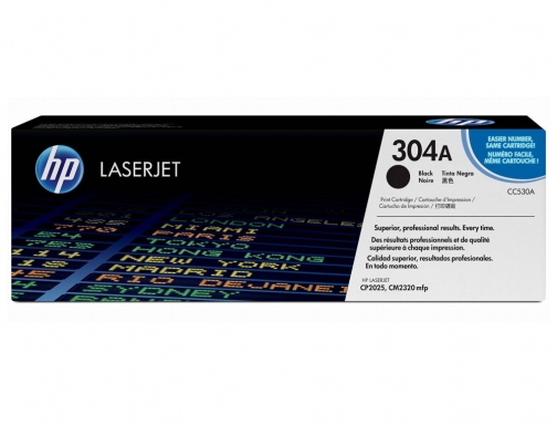 Toner HP Laserjet color cp2025 negro 3.500 pag CC530A, imagen 2 mini