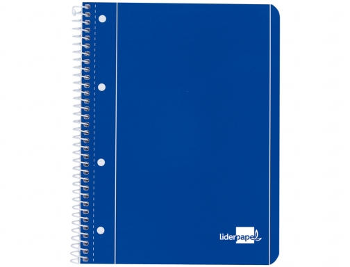 Cuaderno espiral Liderpapel A4 micro serie azul tapa blanda 80h 80 gr 29110, imagen 2 mini