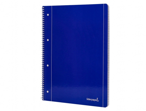 Cuaderno espiral Liderpapel A4 micro serie azul tapa blanda 80h 80 gr 29110, imagen 5 mini
