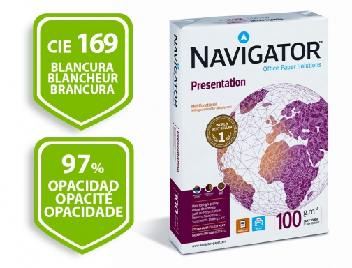 Papel fotocopiadora Navigator Din A3 100 gramos paquete de 500 hojas NAV-100-A3 , blanco, imagen 2 mini
