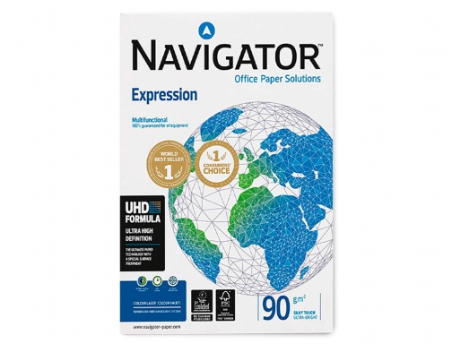 Papel fotocopiadora Navigator Din A3 90 gramos papel multiuso ink-jet y laser NAV-90-A3 , blanco, imagen 3 mini