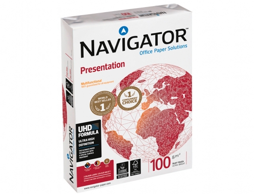 Papel fotocopiadora Navigator Din A4 100 gramos papel multiuso ink-jet y laser NAV-100-A4 , blanco, imagen 4 mini