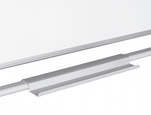 Pizarra blanca Q-connect doble cara melamina marco de aluminio 120x90 cm giratoria KF03581, imagen 4 mini