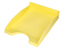 Bandeja sobremesa plastico Q-connect amarillo pastel