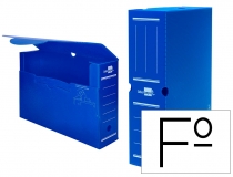 Caja archivo definitivo plastico Liderpapel azul  DF05