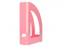 Revistero plastico Q-connect color rosa pastel