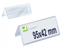 Identificadores sobremesa Q-connect metacrilato 95x42 mm