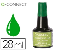 Tinta tampon Q-connect verde bote 28