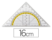 Escuadra Liderpapel geometria 16 cm plastico  ES09
