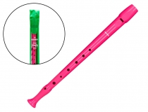 Flauta Hohner 9508 color rosa funda