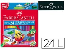 Lapices de colores faber-castell acuarelables caja  Faber castell