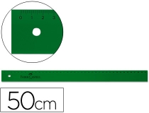 Regla faber-castell 50 cm plastico verde  Faber castell