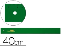 Regla Liderpapel 40 cm acrilico verde  RG04
