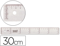 Regla Liderpapel plastico cristal 30 cm  RG03