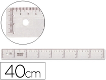 Regla Liderpapel plastico cristal 40 cm  RG05