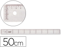 Regla Liderpapel plastico cristal 50 cm  RG06