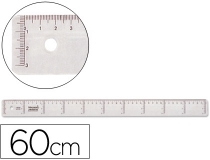 Regla Liderpapel plastico cristal 60 cm  RG07