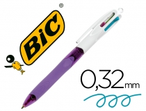 Boligrafo Bic cuatro colores con grip