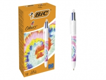Boligrafo Bic cuatro colores tiedye pastel