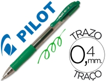 Boligrafo Pilot g-2 verde tinta