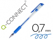 Boligrafo Q-connect tinta gel azul 0,7