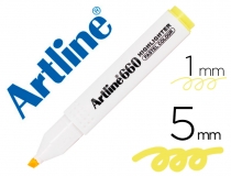 Rotulador Artline fluorescente ek-660 amarillo pastel