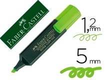 Rotulador faber fluorescente 48-63 verde Faber-Castell  Faber castell