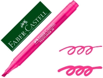 Rotulador faber fluorescente textliner 38 rosa  Faber castell