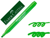 Rotulador faber fluorescente textliner 38 verde  Faber castell