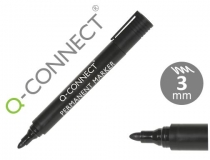 Rotulador Q-connect marcador permanente negro punta