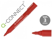 Rotulador Q-connect marcador permanente rojo punta