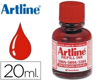 Tinta Artline rojo para rotulador pizarra