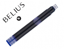 Tinta estilografica Belius azul caja 6