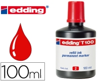 Tinta rotulador Edding t-100 rojo bote