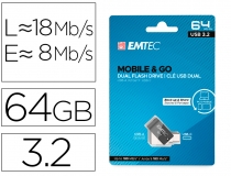 Memoria Emtec usb 3.2 dual mobile