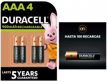 Pila Duracell recargable staycharged AAa 900