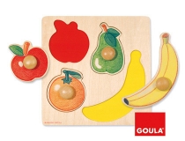 Puzle diset frutas 4 piezas Goula