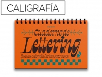 Cuaderno Rubio lettering caligrafia practica curioos