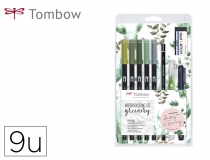 Set watercoloring Tombow greenery, TOMBOW