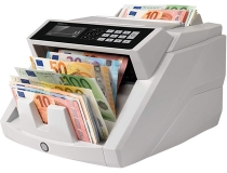 Detector contador de billetes falsos mezclados