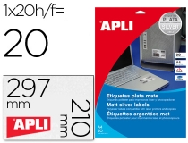 Etiqueta adhesiva Apli 10071 metalizada tamao