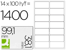 Etiqueta adhesiva Q-connect KF01585 tamao 99,1x38,1
